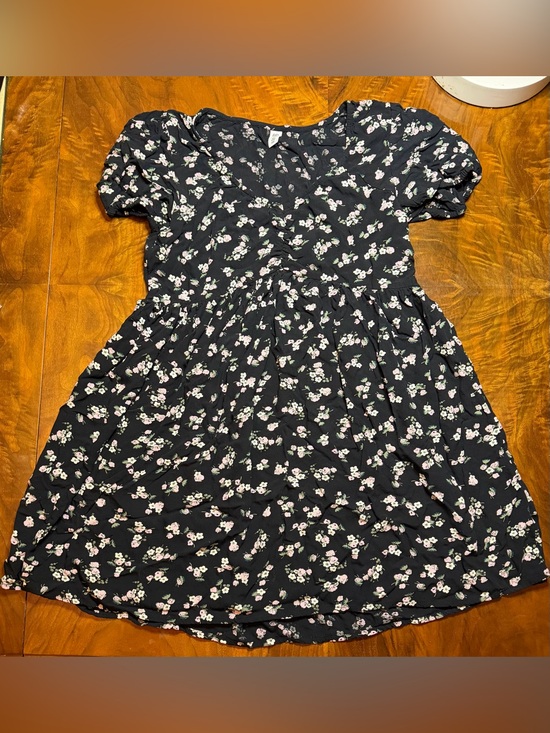 Nordstrom Dresses & Skirts - BP. Nordstrom S Black Floral Babydoll Dress | Puff Sleeve | Ditsy Floral